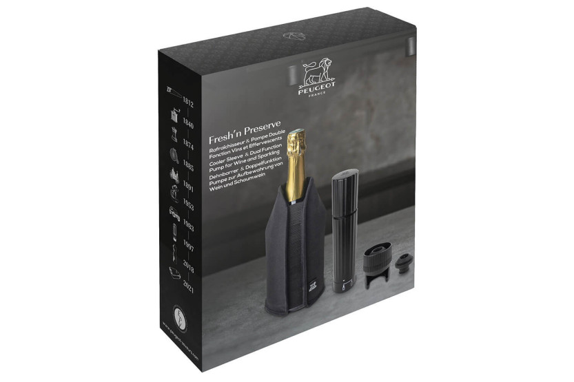 Peugeot Fresh'n Preserve Duo wine and champagne gift set