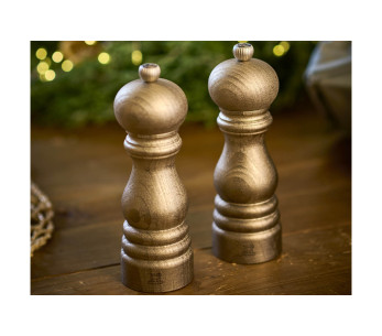 Lahjapakkaus 2 Peugeot Golden Paris -myllyä pyökkipuusta 18cm 2