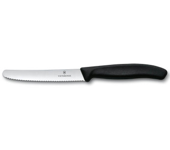 Conjunto de 4 peças Victorinox SwissClassic preto 2 facas + 1 descascador + 1 tesoura 2