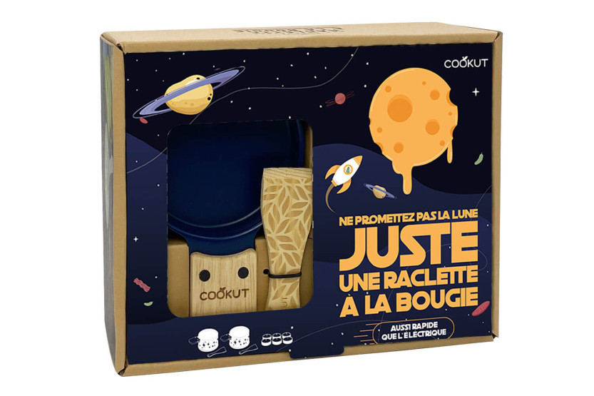 Cookut Lumi lysraclettesett for 2 blå blader - Don't promise the moon