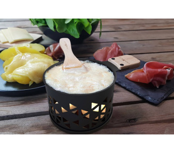 Cookut Lumi set raclette vela para 2 origami negro - Le gras c'est la vie 2