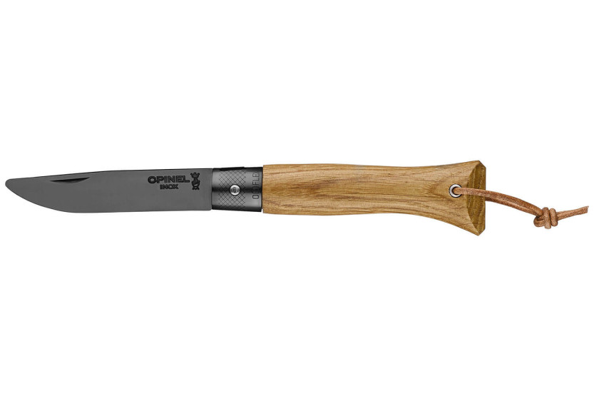 Faca Opinel Neo6 Lâmina Opiflex® de 7cm Cabo de carvalho com revestimento preto