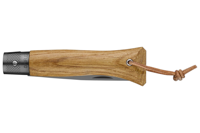 Opinel Neo6 coltello 7cm lama Opiflex® rivestimento nero manico in rovere