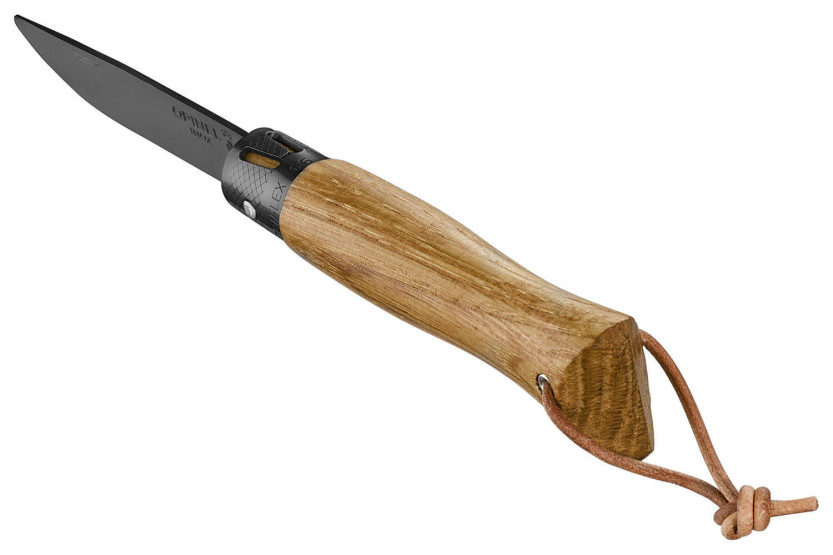 Opinel Neo6 knife 7cm Opiflex® blade black coating oak handle