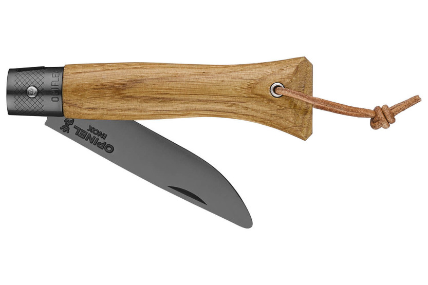 Opinel Neo6 Messer 7cm Klinge Opiflex® schwarz beschichtet Griff aus Eiche