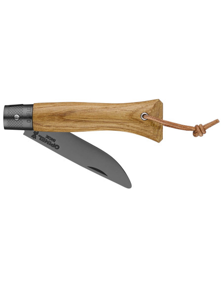 Opinel Neo6 kniv 7cm Opiflex® blad svart beläggning ekhandtag