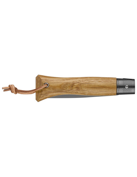 Opinel Neo6 Messer 7cm Klinge Opiflex® schwarz beschichtet Griff aus Eiche