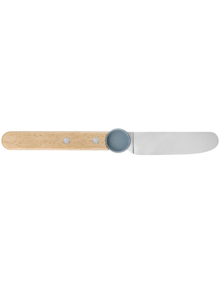 Juego de cubiertos infantiles Opinel Le Petit Gourmet en azul lluvia