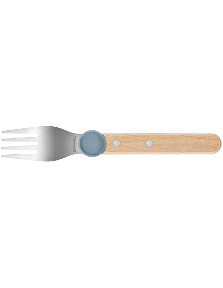Opinel Le Petit Gourmet kinderbestekset in regenblauw