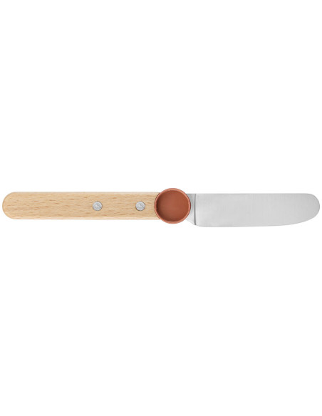 Opinel Le Petit Gourmet barnbestickset, korallfärgad