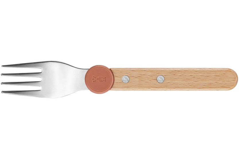 Opinel Le Petit Gourmet kinderbestekset, koraalkleurig