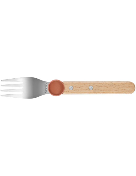 Opinel Le Petit Gourmet børnebestiksæt, koralfarvet