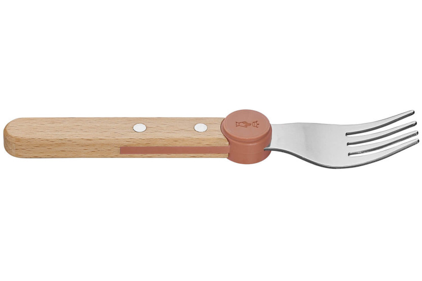 Juego de cubiertos infantiles Opinel Le Petit Gourmet, color coral