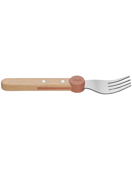 Opinel Le Petit Gourmet børnebestiksæt, koralfarvet