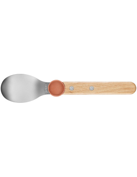 Set di posate Opinel Le Petit Gourmet in corallo per bambini