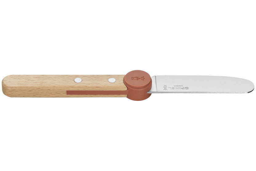 Set di posate per bambini Opinel Le Petit Gourmet, colore corallo