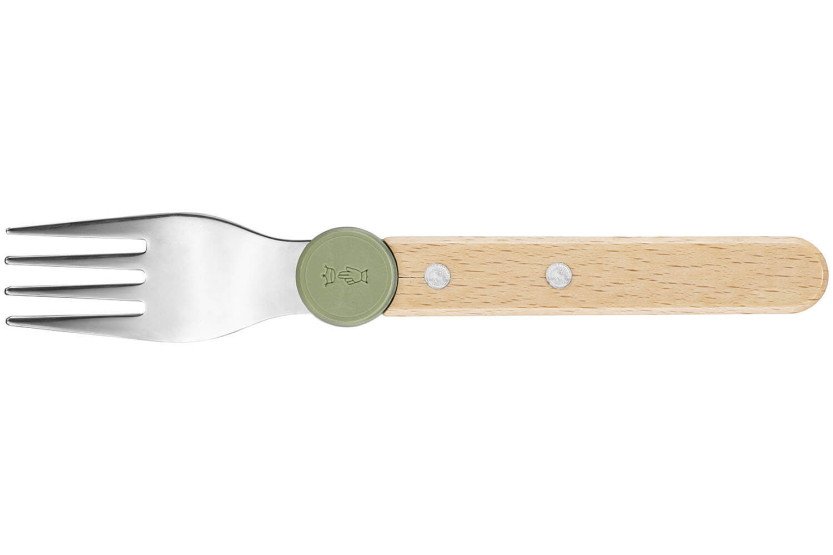 Conjunto de talheres para crianças Opinel Le Petit Gourmet em azeitona