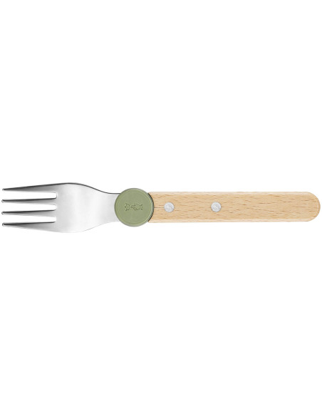 Conjunto de talheres para crianças Opinel Le Petit Gourmet em azeitona