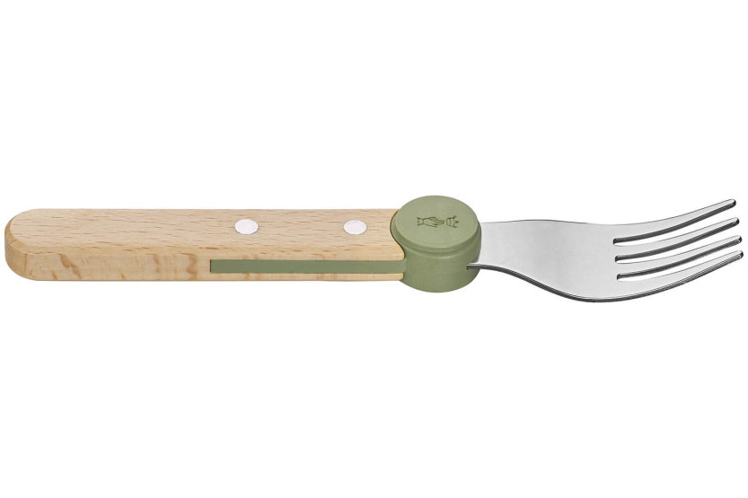 Conjunto de talheres para crianças Opinel Le Petit Gourmet em azeitona