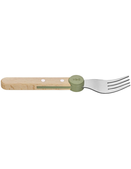 Juego de cubiertos infantiles Opinel Le Petit Gourmet en oliva