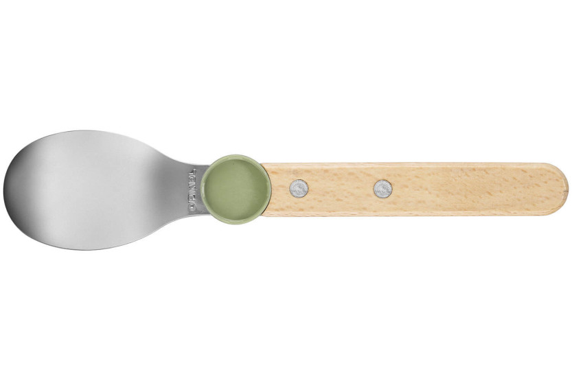 Opinel Le Petit Gourmet bestekset voor kinderen in olijfkleur