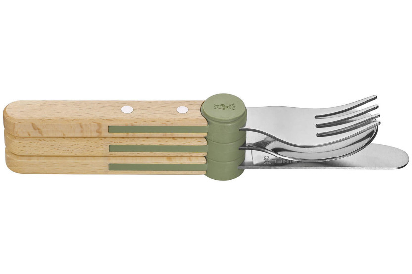 Opinel Le Petit Gourmet barnbestickset i oliv