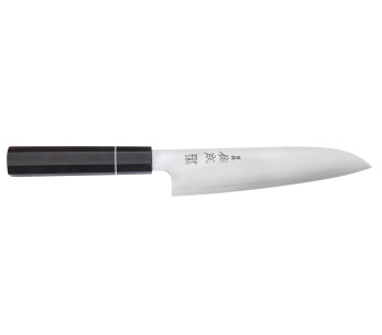 19.5cm Sukenari ZDP-189 San Maï Japanilainen santokuveitsi, jossa on eebenpuu kahva