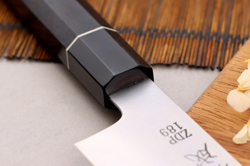 19,5 cm Sukenari ZDP-189 San Maï Coltello santoku giapponese con manico in ebano