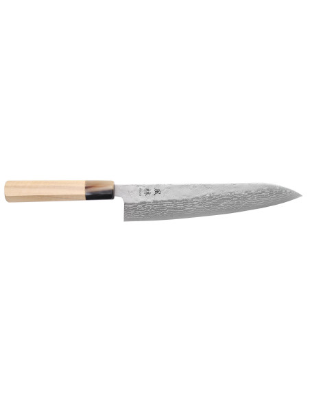 21cm Yuzo Haruto Damaskus handgjord japansk kockkniv