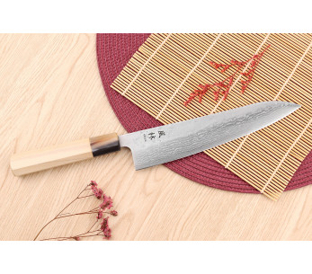 21cm Yuzo Haruto Damascus käsintehty japanilainen kokkiveitsi 2