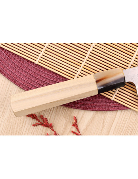 21cm Yuzo Haruto Damaskus handgjord japansk kockkniv