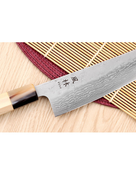 21cm Yuzo Haruto Damascus käsintehty japanilainen kokkiveitsi