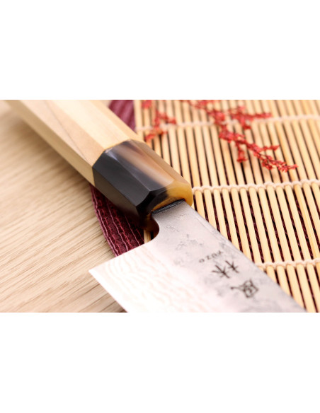 21 cm Yuzo Haruto Damaskus håndlaget japansk kokkekniv