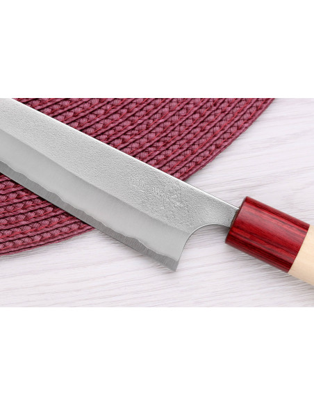 Faca ko-bunka Masakage Yuki Shirogami 2 13cm, feita à mão no Japão