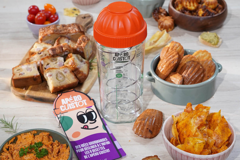 Pack de regalo Cookut Apéro Cuisto - Coctelera para 9 platos salados