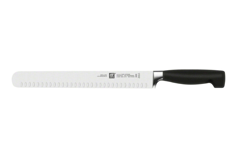 Zwilling Four Star viipalointiveitsi 26cm, jossa on granton-reuna, taottu terä