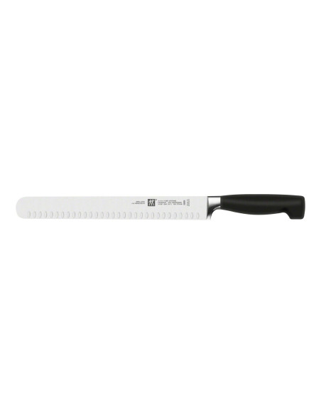 Zwilling Four Star pålægskniv 26 cm med granton-kant smedet blad