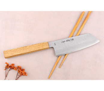 Sakai Kikumori TS10 14cm eiken bunka mes - Japans handgemaakt 2