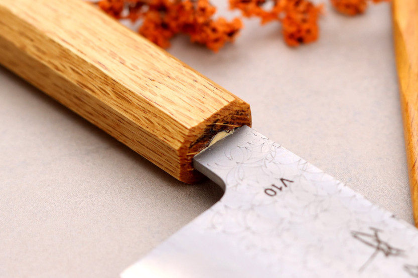 Sakai Kikumori TS10 14cm tammi bunka veitsi - Japanilainen käsintehty veitsi.