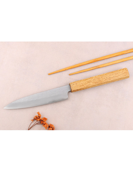 Sakai Kikumori TS10 13,5cm navaja multiusos artesana japonesa en roble
