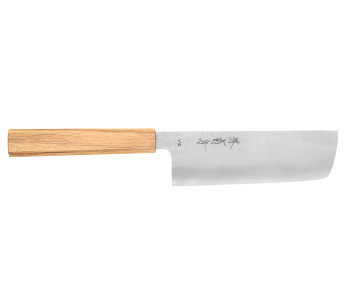 Sakai Kikumori TS10 16,5cm Cuchillo nakiri japonés en roble
