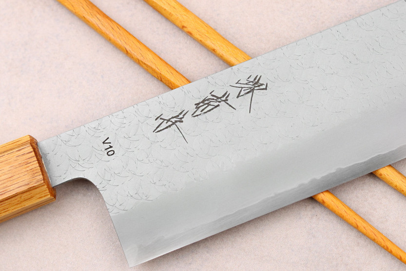 Sakai Kikumori TS10 16,5cm Cuchillo japonés nakiri en roble