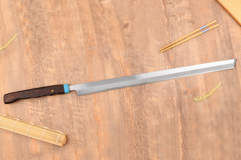 Faca para atum japonesa Nakamura WS2 54cm Maguro com saya