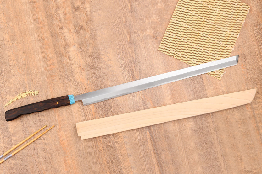 Nakamura WS2 54cm maguro japanese handmade tuna knife with saya