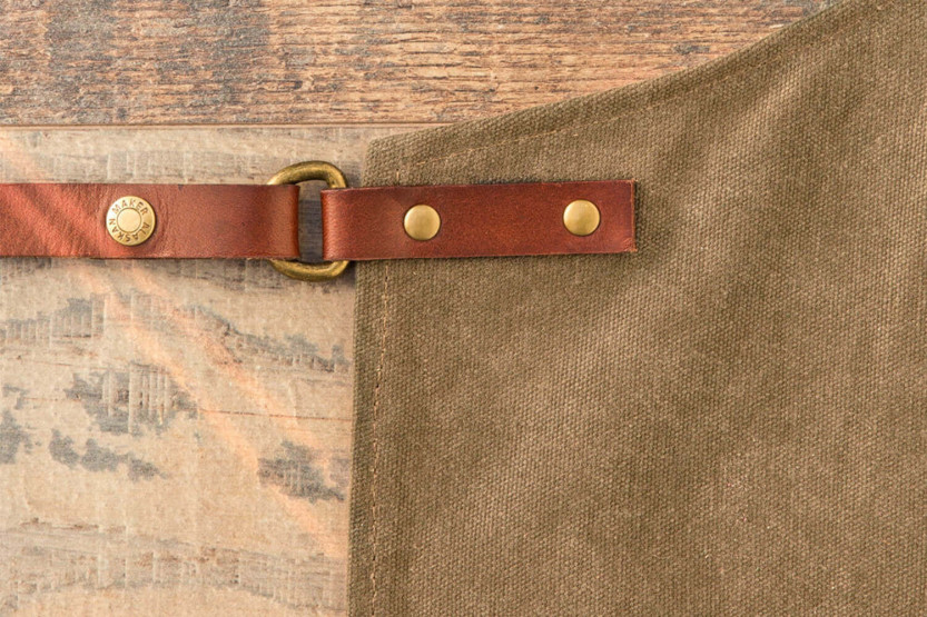 Alaskan Maker N°547 Vintage-Kochschürze aus Leinen