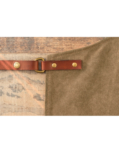 Alaskan Maker N°547 vintage kjøkkenforkle i lerret