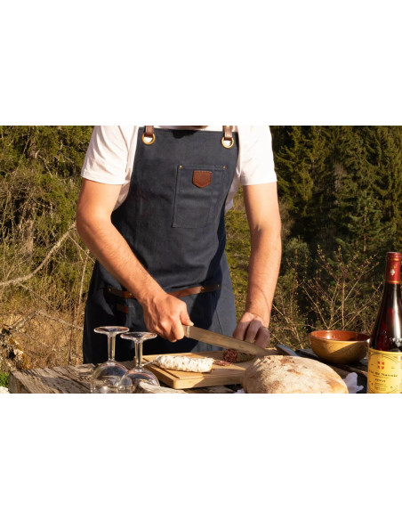 Alaskan Maker N°547 vintage köksförkläde i canvas