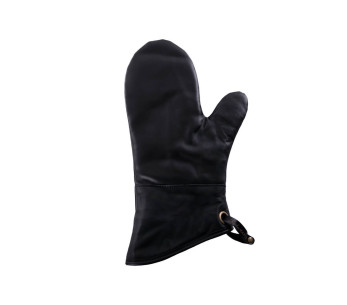 Salvamanteles de cuero negro Alaskan Maker Defender
