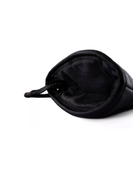Alaskan Maker Defender black leather potholder