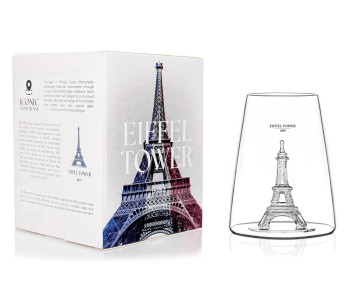 Copo de cristal longo para bebidas espirituosas Alaskan Maker Iconic Monuments Eiffel Tower